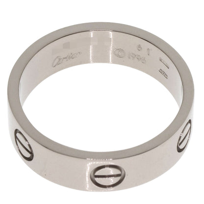 CARTIER   love ring #61 Ring  K18 White Gold unisex [Used]