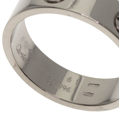CARTIER   love ring #61 Ring  K18 White Gold unisex [Used]