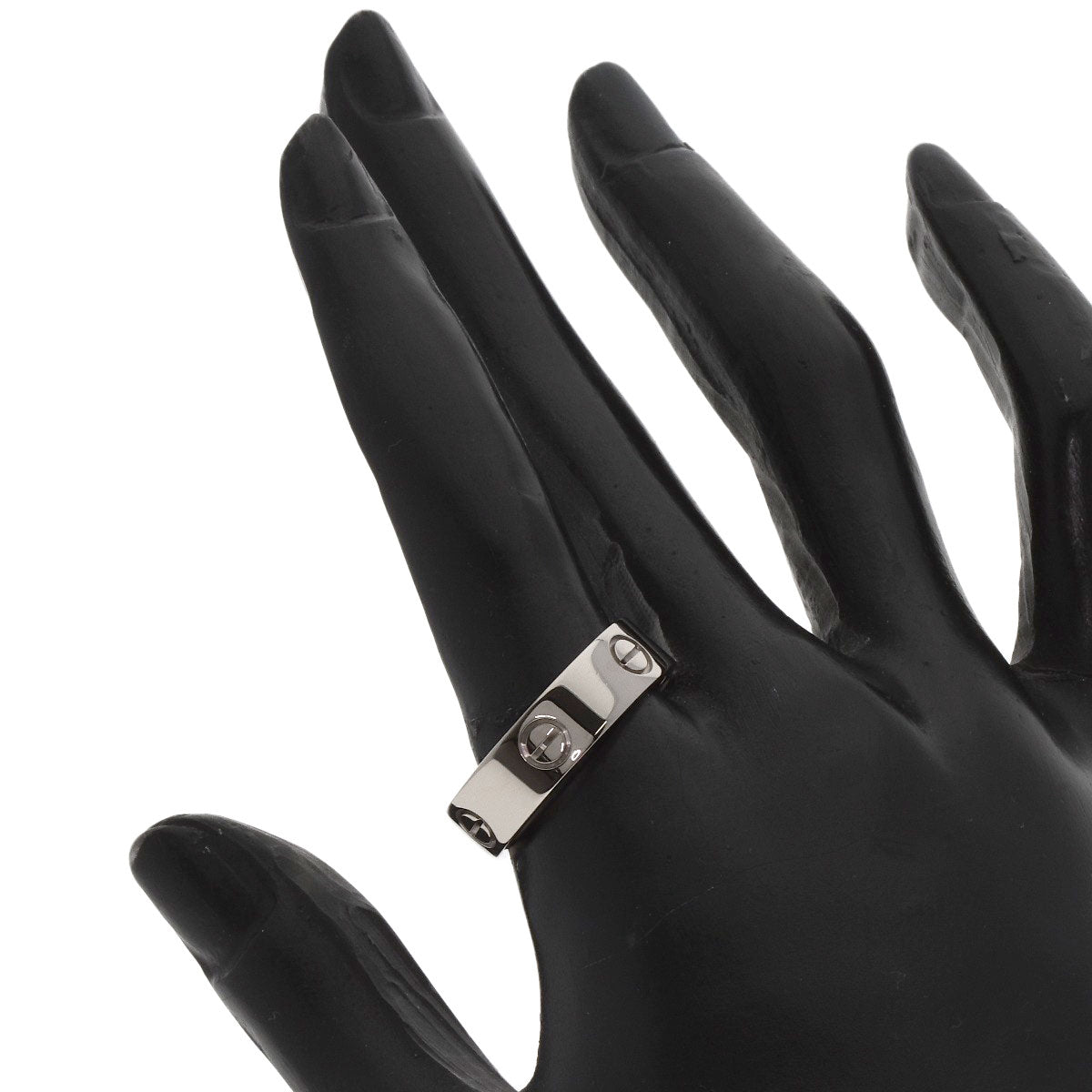 CARTIER   love ring #61 Ring  K18 White Gold unisex [Used]