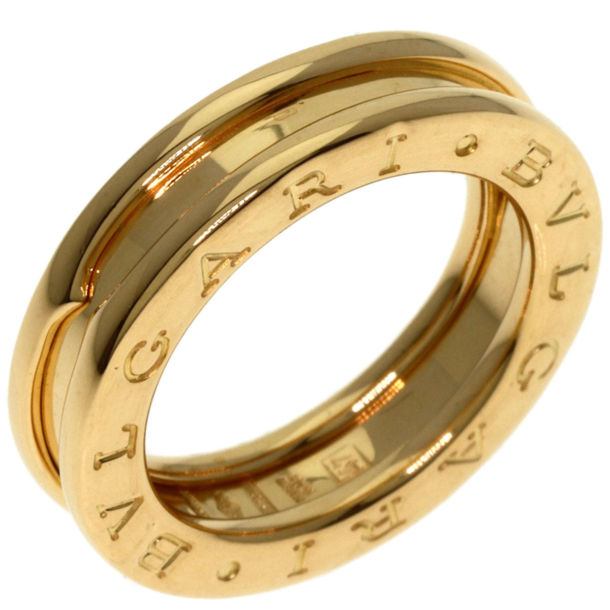 BVLGARI B.zero1 1 Band #47 Ring K18 Yellow Gold Ladies [Used]