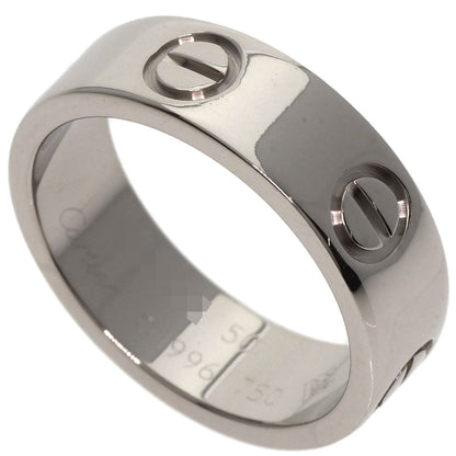 CARTIER love ring #50 Ring K18 White Gold Ladies [Used]
