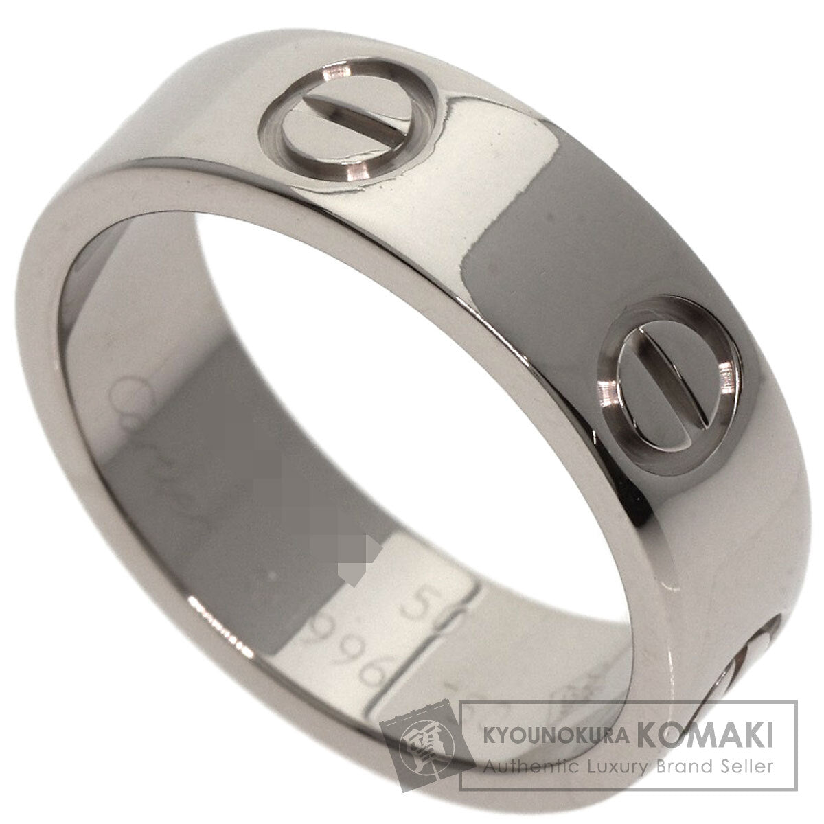 CARTIER love ring #50 Ring K18 White Gold Ladies [Used]