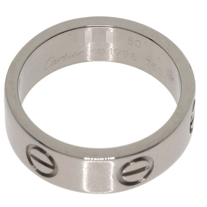 CARTIER love ring #50 Ring K18 White Gold Ladies [Used]