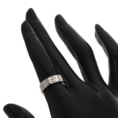 CARTIER love ring #50 Ring K18 White Gold Ladies [Used]