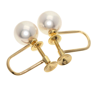 MIKIMOTO Pearl Pearl Earring K18 Yellow Gold Ladies [Used]
