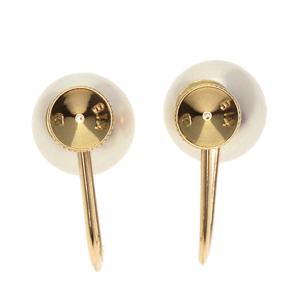 MIKIMOTO Pearl Pearl Earring K18 Yellow Gold Ladies [Used]