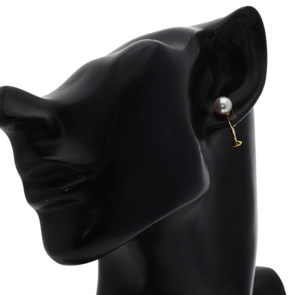 MIKIMOTO Pearl Pearl Earring K18 Yellow Gold Ladies [Used]