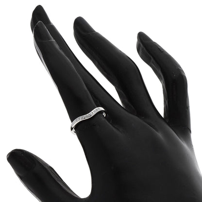 TIFFANY&Co. Curved band Diamond Ring Platinum PT950 Ladies [Used]