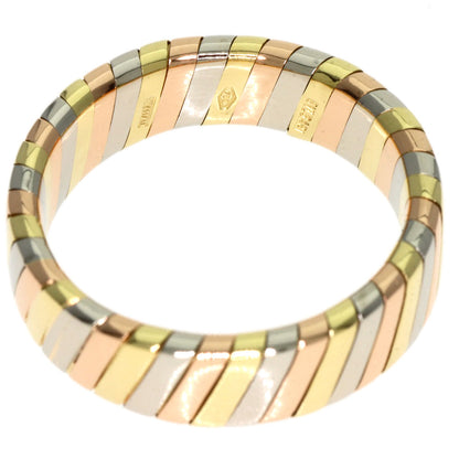 BVLGARI Tubogas Ring K18 Yellow Gold 18K Pink GoldLadies [Used]