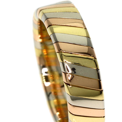 BVLGARI Tubogas Ring K18 Yellow Gold 18K Pink GoldLadies [Used]