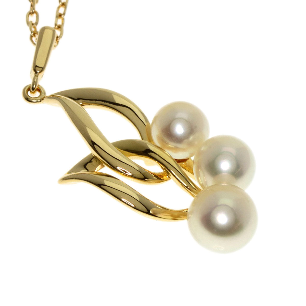 MIKIMOTO Reef Pearl Pearl Necklace K18 Yellow Gold Ladies [Used]