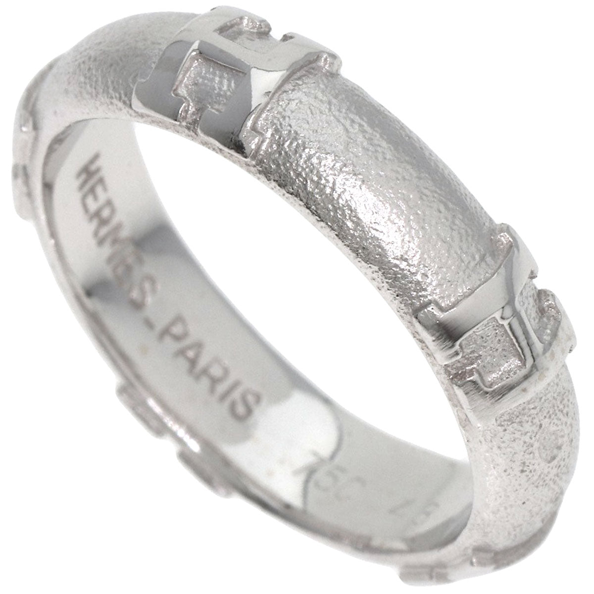 HERMES Fidelite #48 Ring K18 White Gold Ladies [Used]