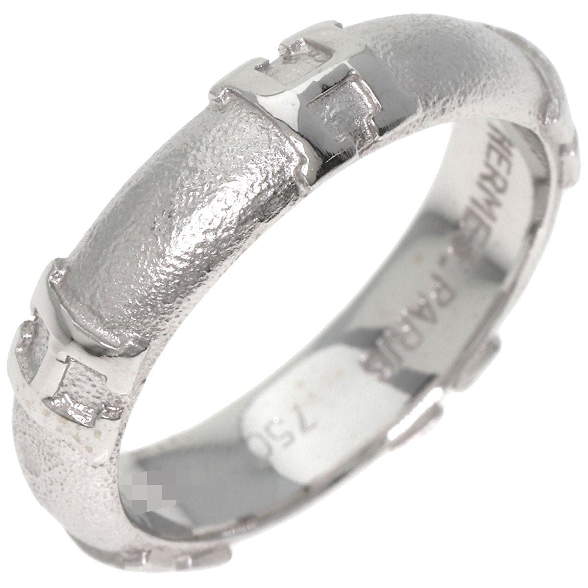 HERMES Fidelite #48 Ring K18 White Gold Ladies [Used]