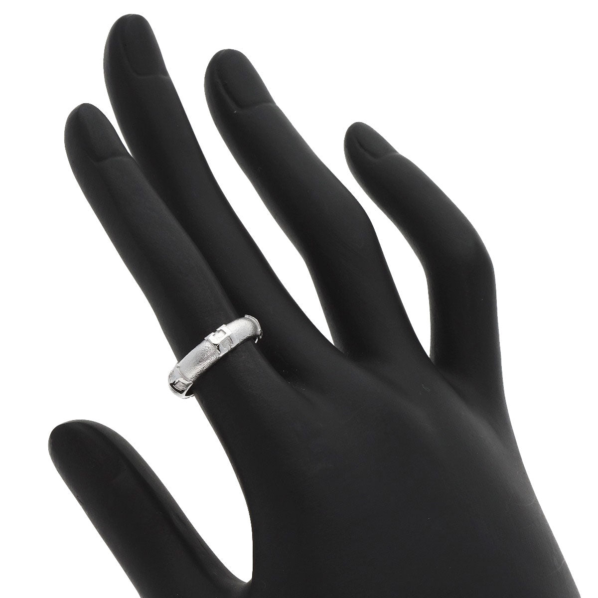 HERMES Fidelite #48 Ring K18 White Gold Ladies [Used]