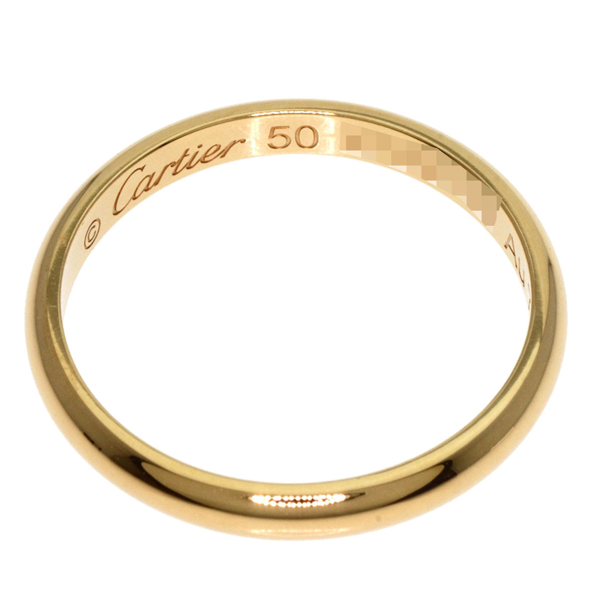 CARTIER Wedding #50 Ring K18 Yellow Gold Ladies [Used]