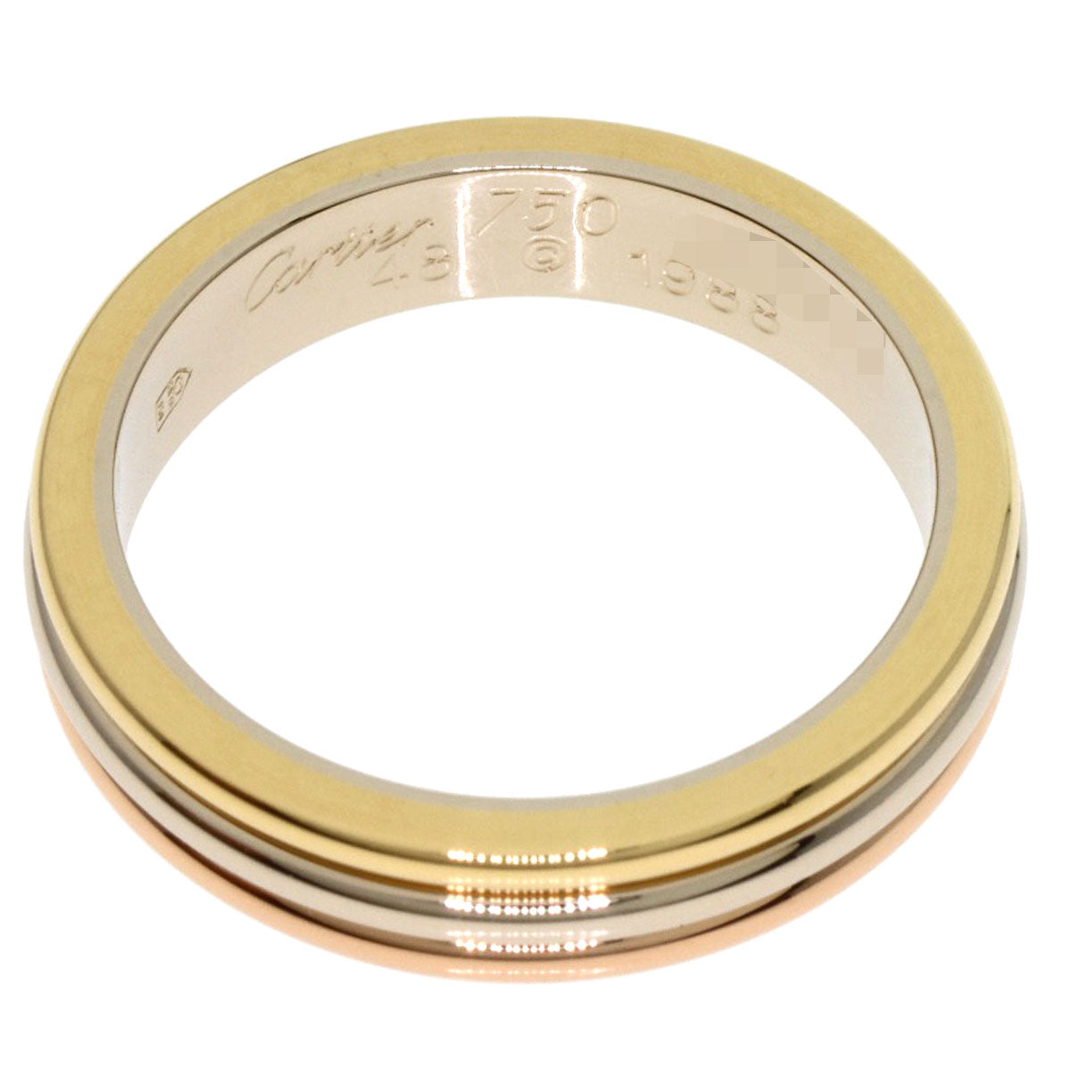 CARTIER Three colors # 48 Ring K18 Yellow Gold 18K Pink GoldLadies [Used]