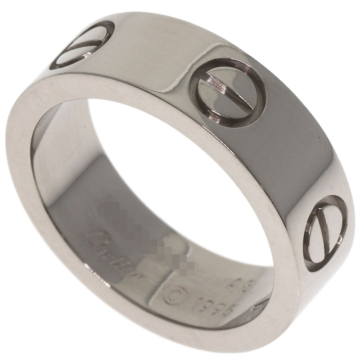 CARTIER love ring #48 Ring K18 White Gold Ladies [Used]