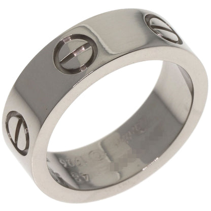 CARTIER love ring #48 Ring K18 White Gold Ladies [Used]