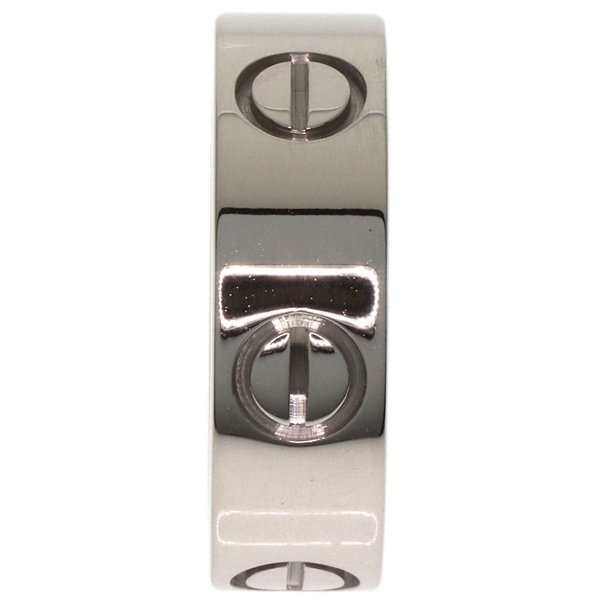 CARTIER love ring #48 Ring K18 White Gold Ladies [Used]