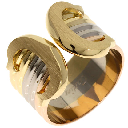 CARTIER 2C ring LM Ring K18 Yellow Gold K18 White GoldLadies [Used]