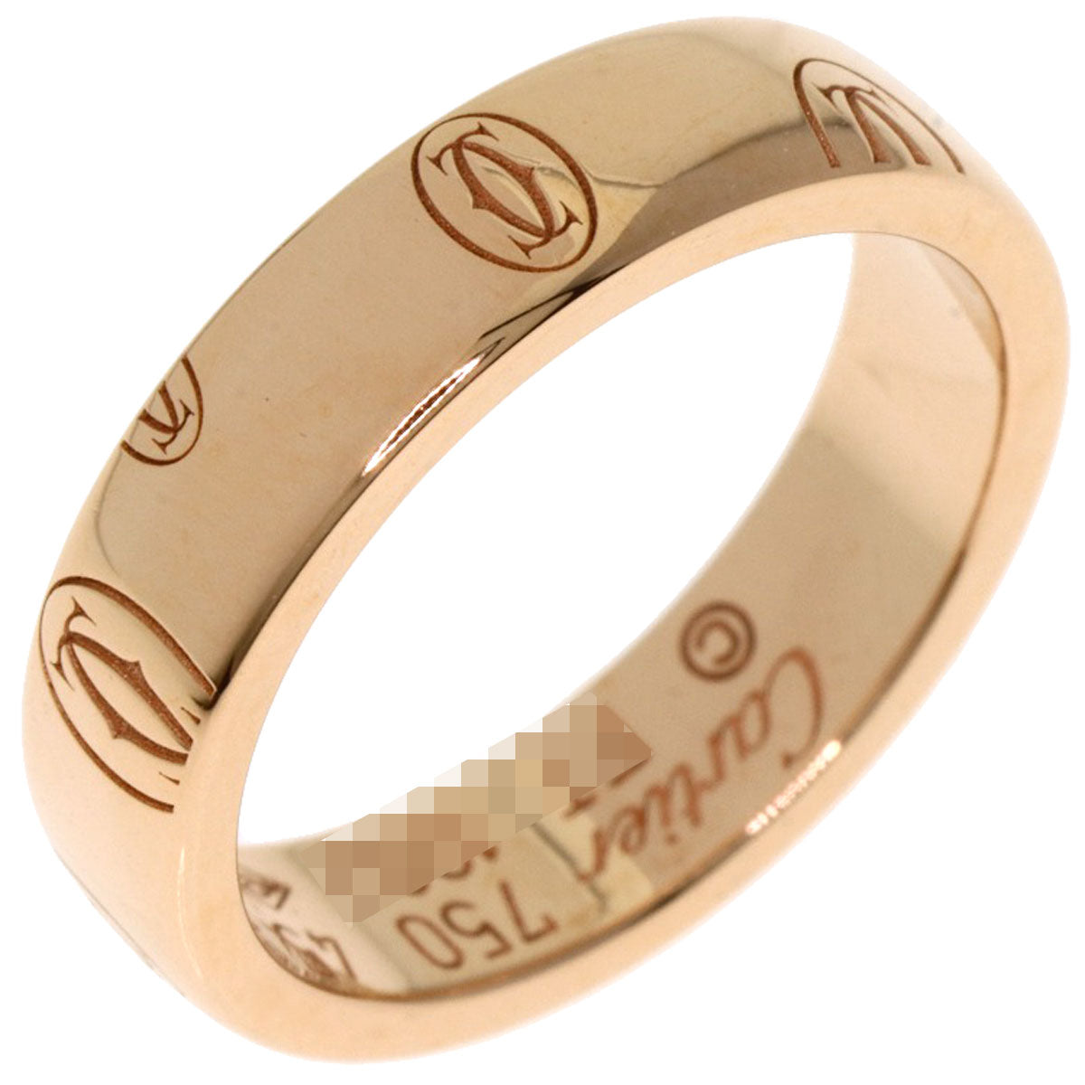 CARTIER   Happy Birthday #45 Ring  K18 Pink Gold Ladies [Used]