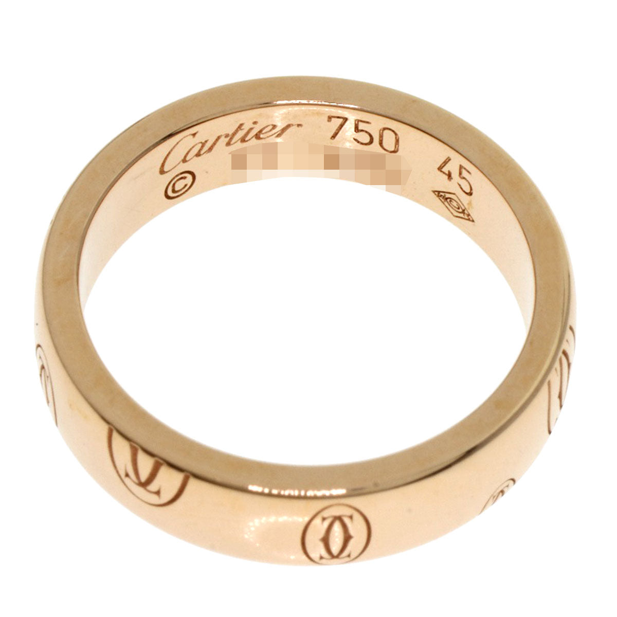 CARTIER   Happy Birthday #45 Ring  K18 Pink Gold Ladies [Used]