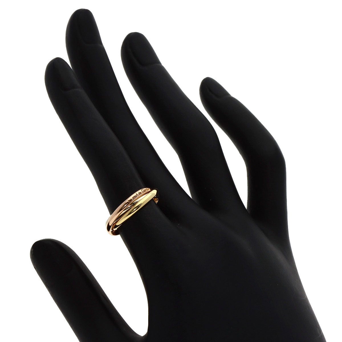 CARTIER Trinity XS #49 Ring K18 Yellow Gold 18K Pink GoldLadies [Used]