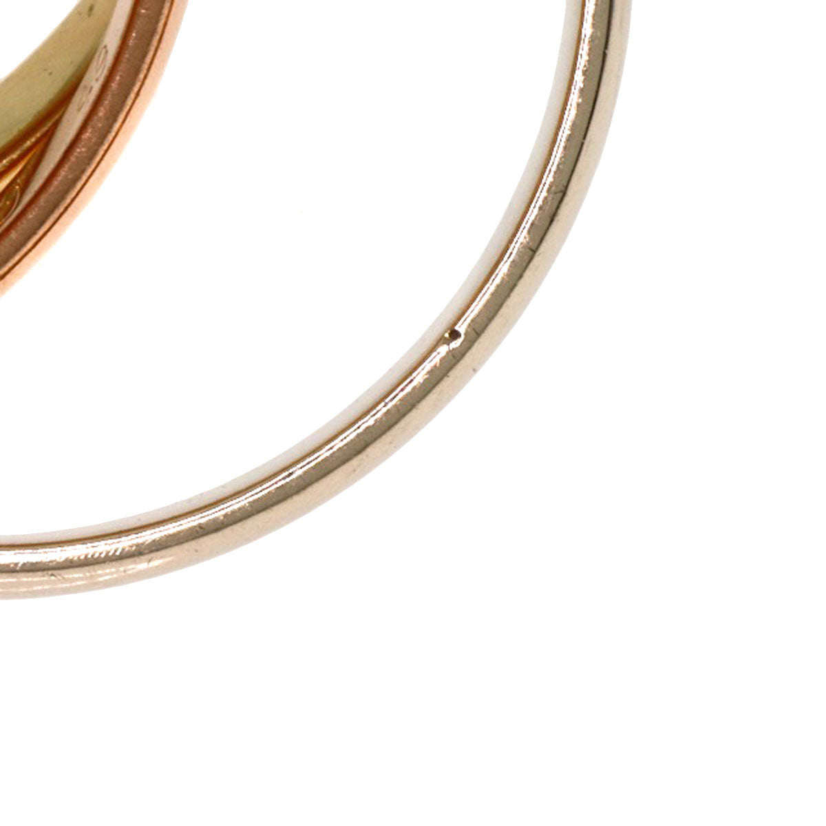 CARTIER Trinity XS #49 Ring K18 Yellow Gold 18K Pink GoldLadies [Used]