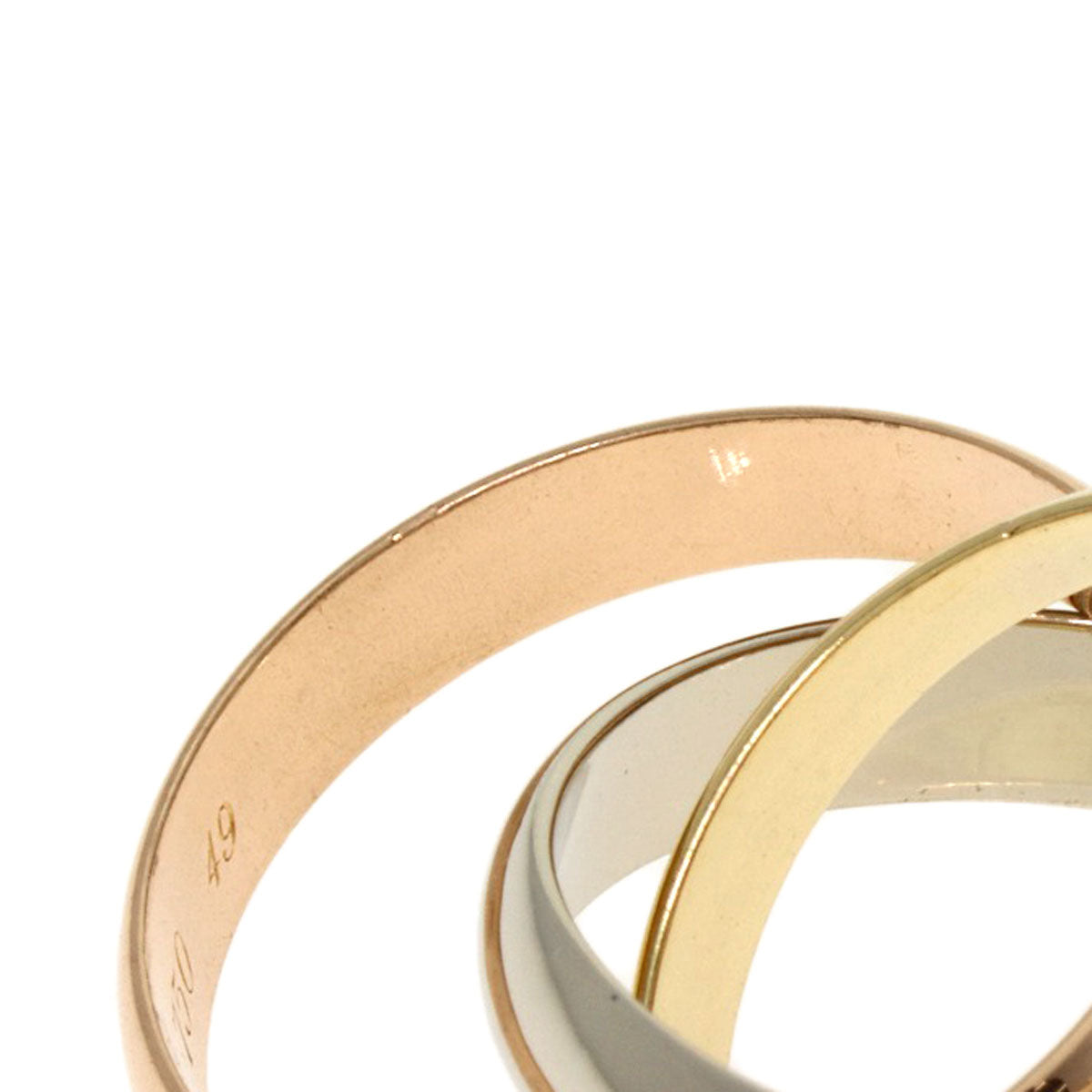 CARTIER Trinity #49 Ring K18 Yellow Gold K18 White GoldLadies [Used]