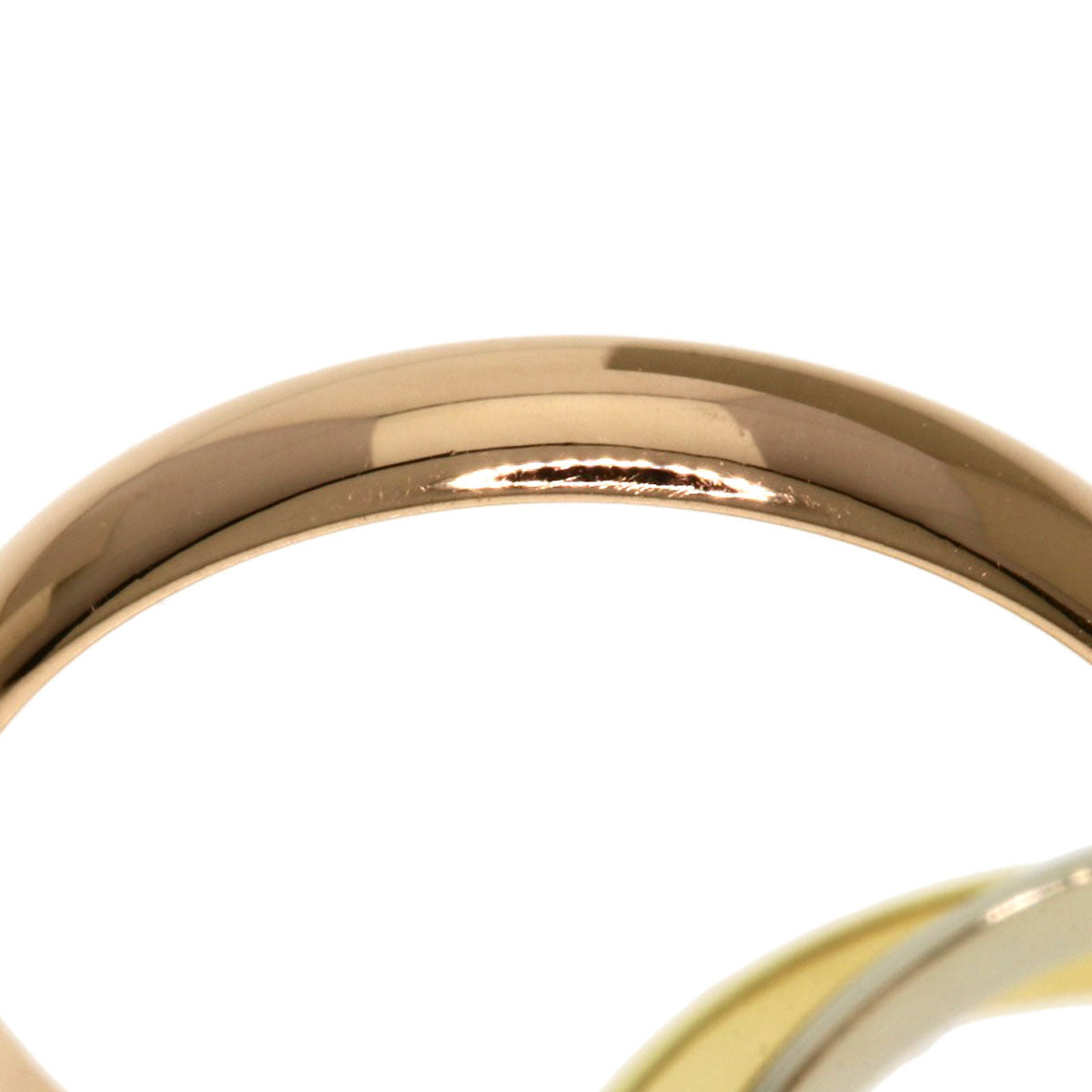 CARTIER Trinity SM #48 Ring K18 Yellow Gold K18 White GoldLadies [Used]