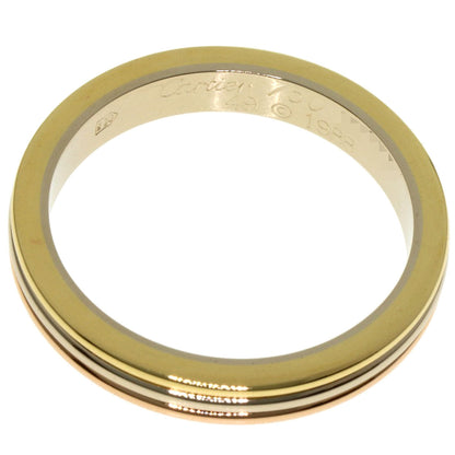 CARTIER Three colors # 49 Ring K18 Yellow Gold K18 White GoldLadies [Used]