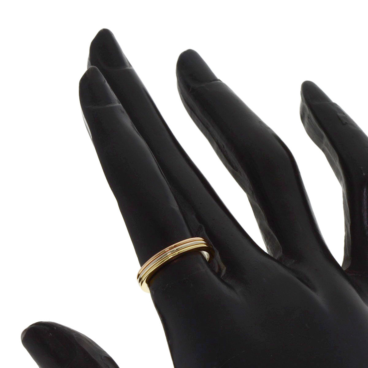 CARTIER Three colors # 49 Ring K18 Yellow Gold K18 White GoldLadies [Used]