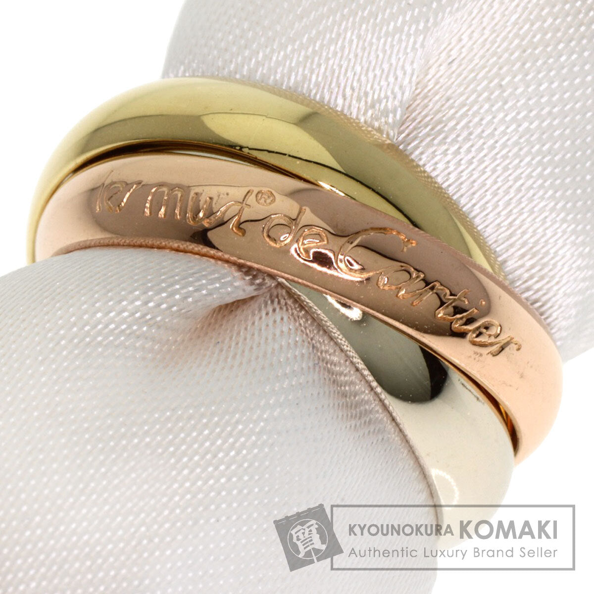 CARTIER Trinity #48 Ring K18 Yellow Gold K18 White GoldLadies [Used]
