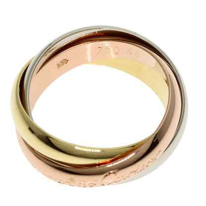 CARTIER Trinity #48 Ring K18 Yellow Gold K18 White GoldLadies [Used]