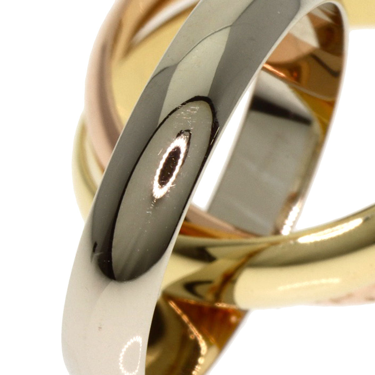 CARTIER Trinity #48 Ring K18 Yellow Gold K18 White GoldLadies [Used]