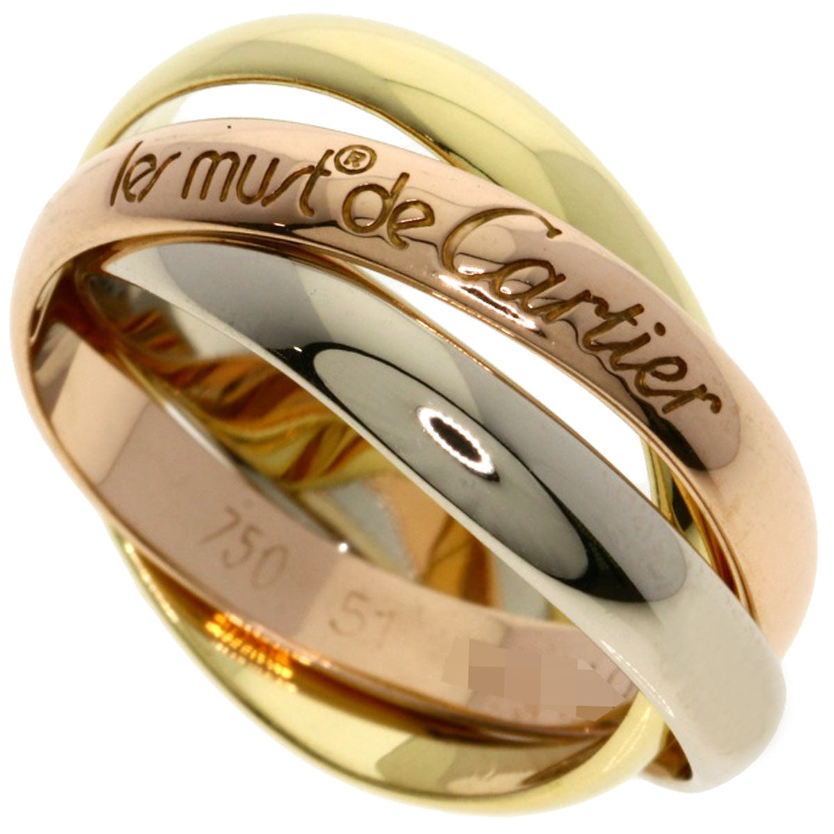CARTIER   Trinity #51 Ring  K18 Yellow Gold K18 White GoldLadies [Used]