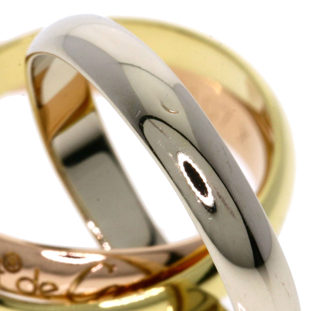 CARTIER   Trinity #51 Ring  K18 Yellow Gold K18 White GoldLadies [Used]