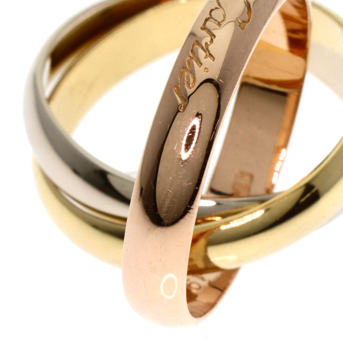 CARTIER Trinity #49 Ring K18 Yellow Gold K18 White GoldLadies [Used]
