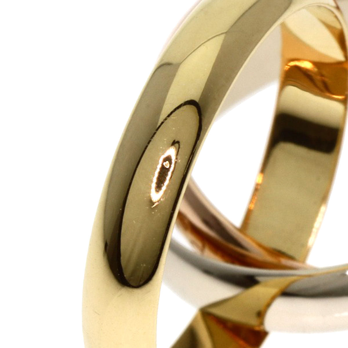 CARTIER Trinity #49 Ring K18 Yellow Gold K18 White GoldLadies [Used]