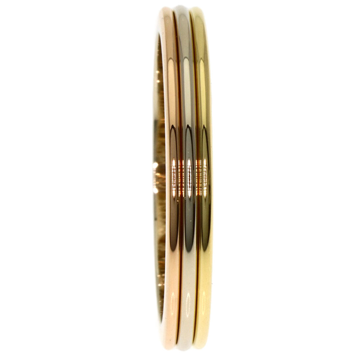 CARTIER Wedding Band #58 Ring K18 Yellow Gold 18K Pink GoldLadies [Used]