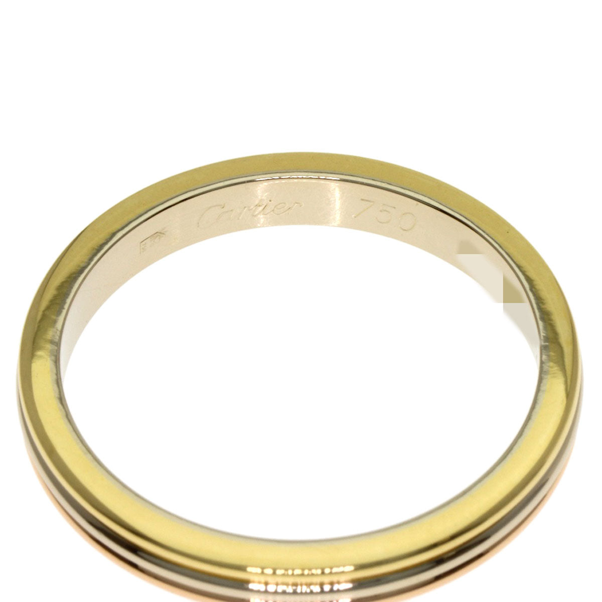 CARTIER Wedding Band #58 Ring K18 Yellow Gold 18K Pink GoldLadies [Used]