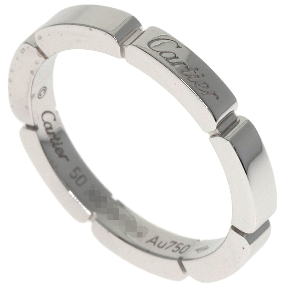 CARTIER Mayon PANTHERE # 50 Ring K18 White Gold Ladies [Used]