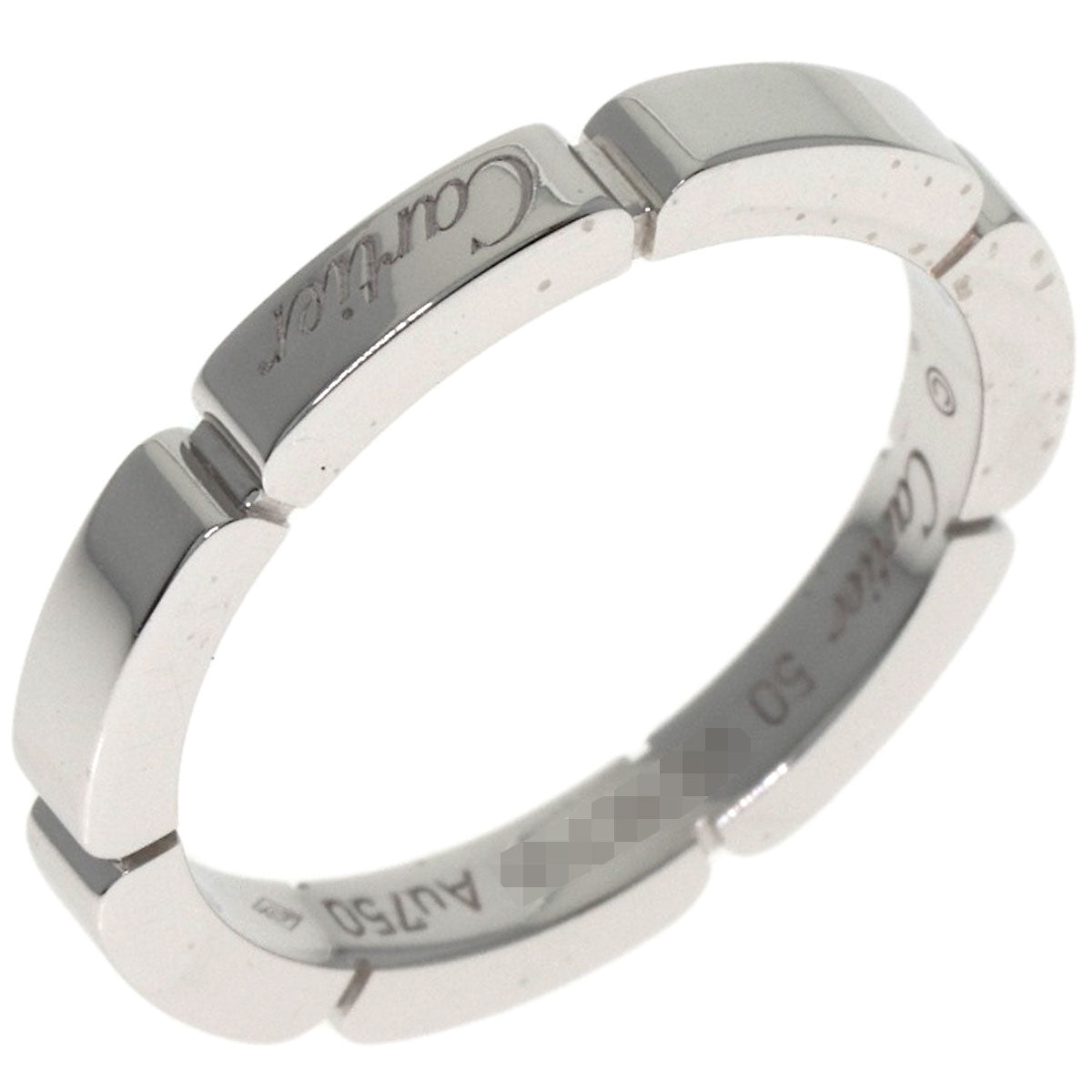 CARTIER Mayon PANTHERE # 50 Ring K18 White Gold Ladies [Used]