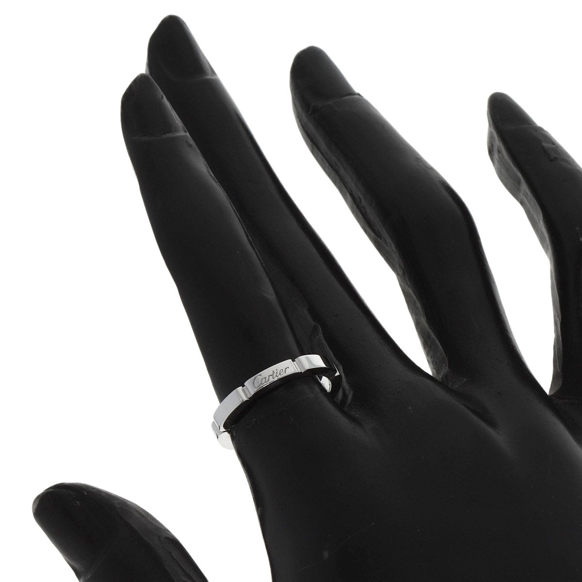 CARTIER Mayon PANTHERE # 50 Ring K18 White Gold Ladies [Used]