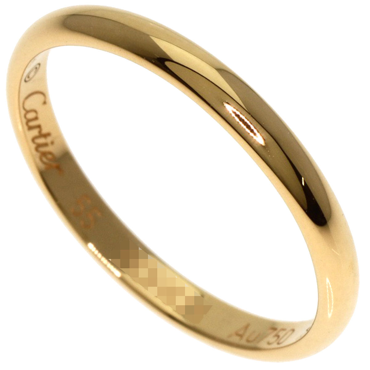 CARTIER Wedding #55 Ring K18 Yellow Gold Ladies [Used]