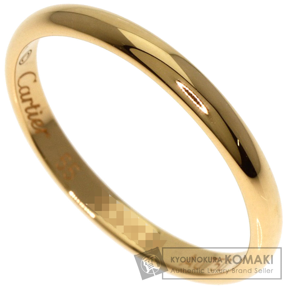 CARTIER Wedding #55 Ring K18 Yellow Gold Ladies [Used]