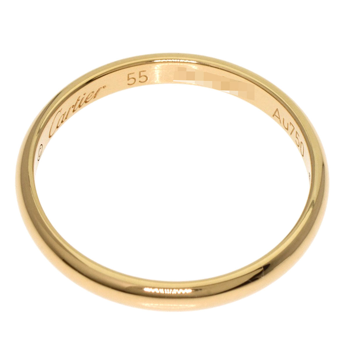 CARTIER Wedding #55 Ring K18 Yellow Gold Ladies [Used]