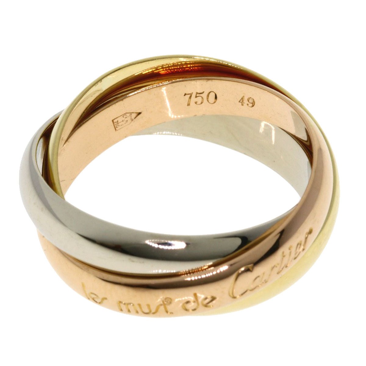 CARTIER Trinity #49 Ring K18 Yellow Gold K18 White GoldLadies [Used]