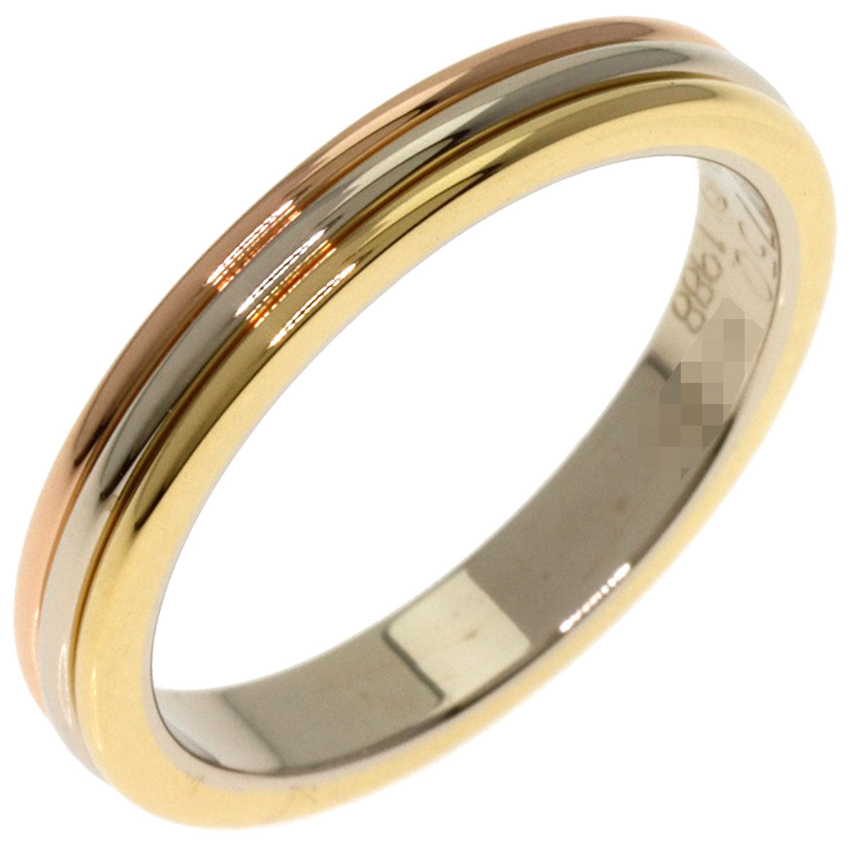 CARTIER   Three color # 50 Ring  K18 Yellow Gold K18 White GoldLadies [Used]