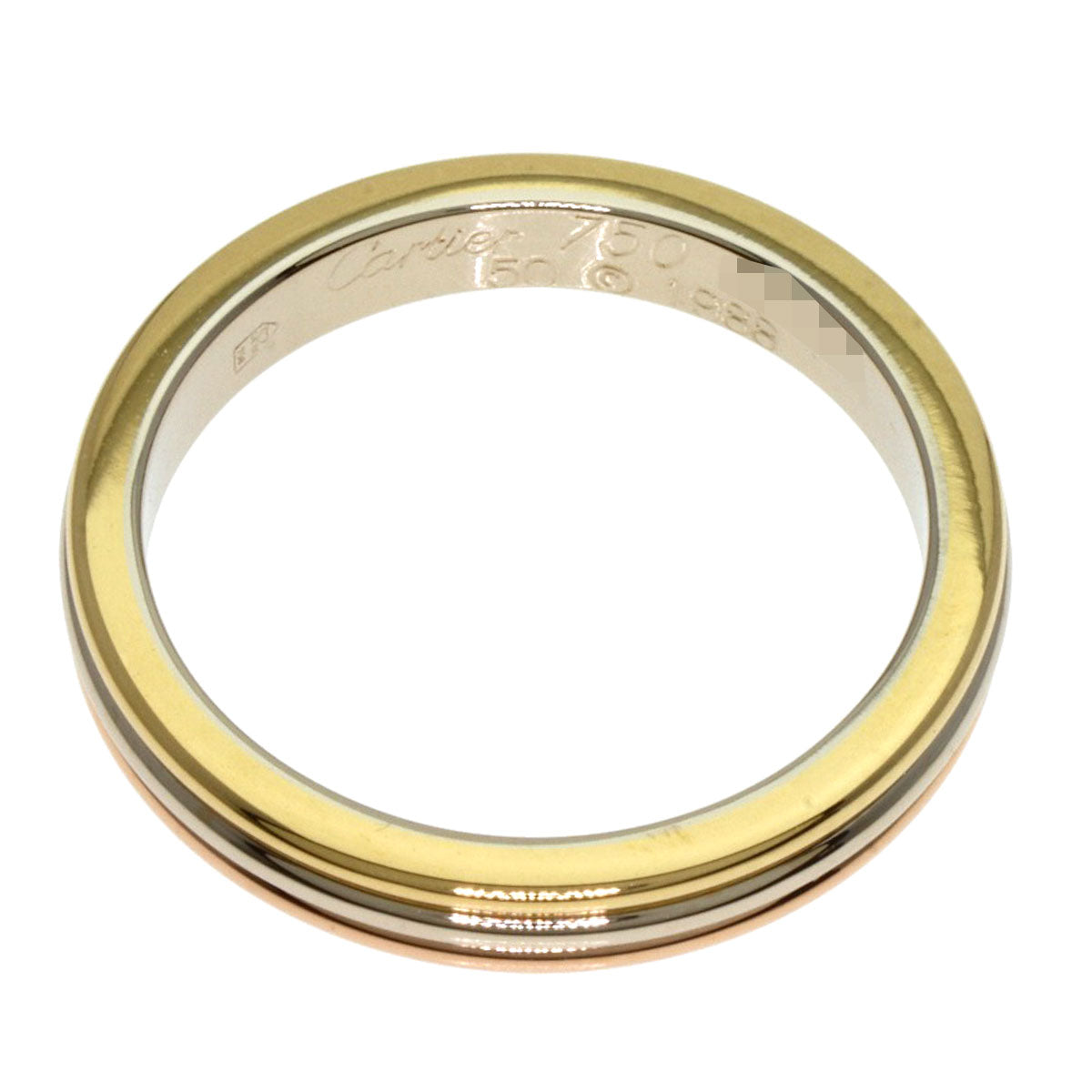 CARTIER   Three color # 50 Ring  K18 Yellow Gold K18 White GoldLadies [Used]
